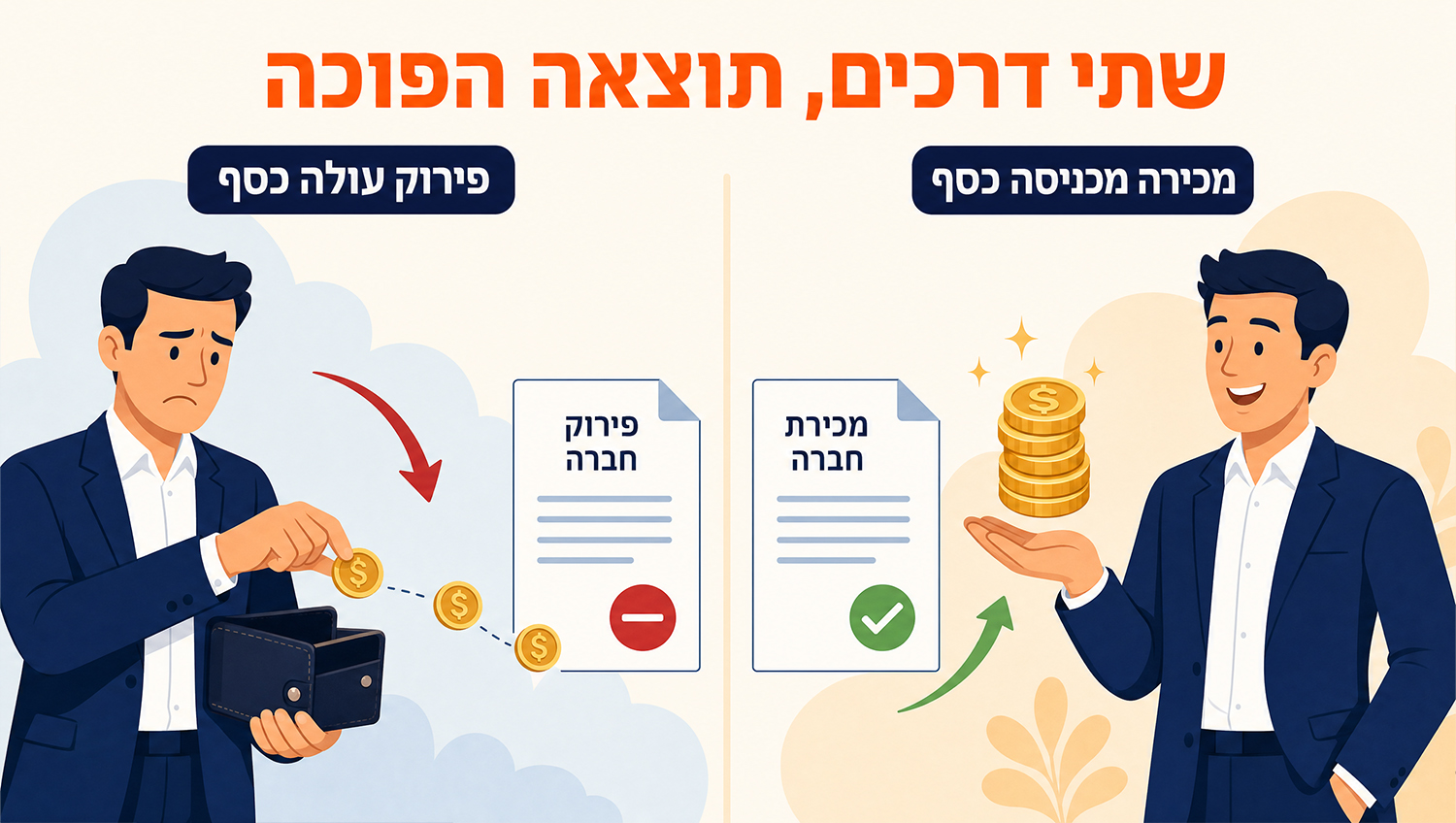 חוב אגרה שנתית רשם החברות: למכור חברה בעמ